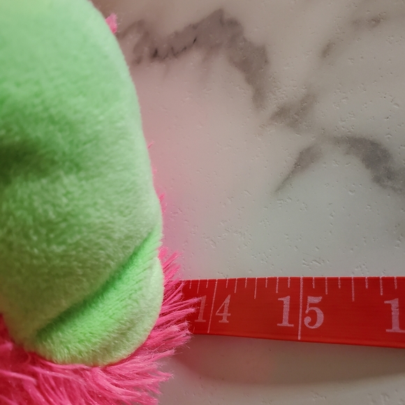 Pink & Green Elephant Plush Stuffed Animal - Picture 4 of 11